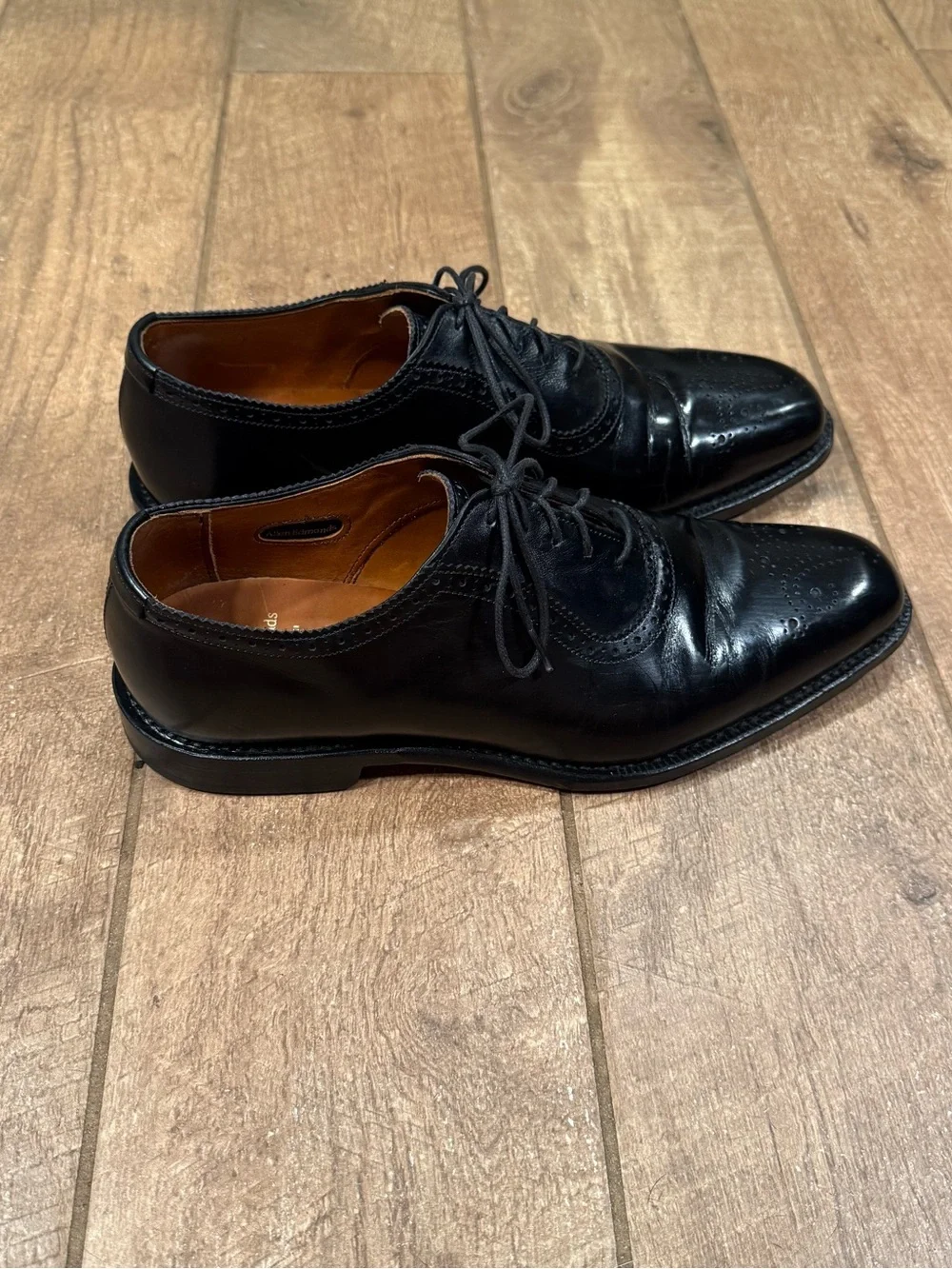 Allen Edmonds Cornwallis Black Leather Dress Shoes Mens Size 9 D 1052 Oxford